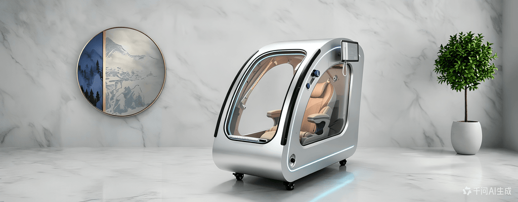 OxyRevo Space60 Pro Mini 2.0 ATA Hard Shell Sitting Hyperbaric Oxygen Chamber