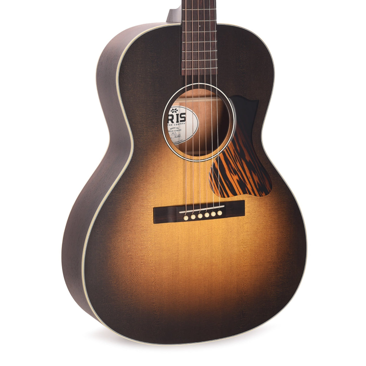 Iris MS-00 Sitka/Mahogany Cremona Burst w/Firestripe Pickguard