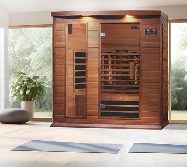 Maxxus 3-Person Full Spectrum Infrared Sauna - Canadian Red Cedar