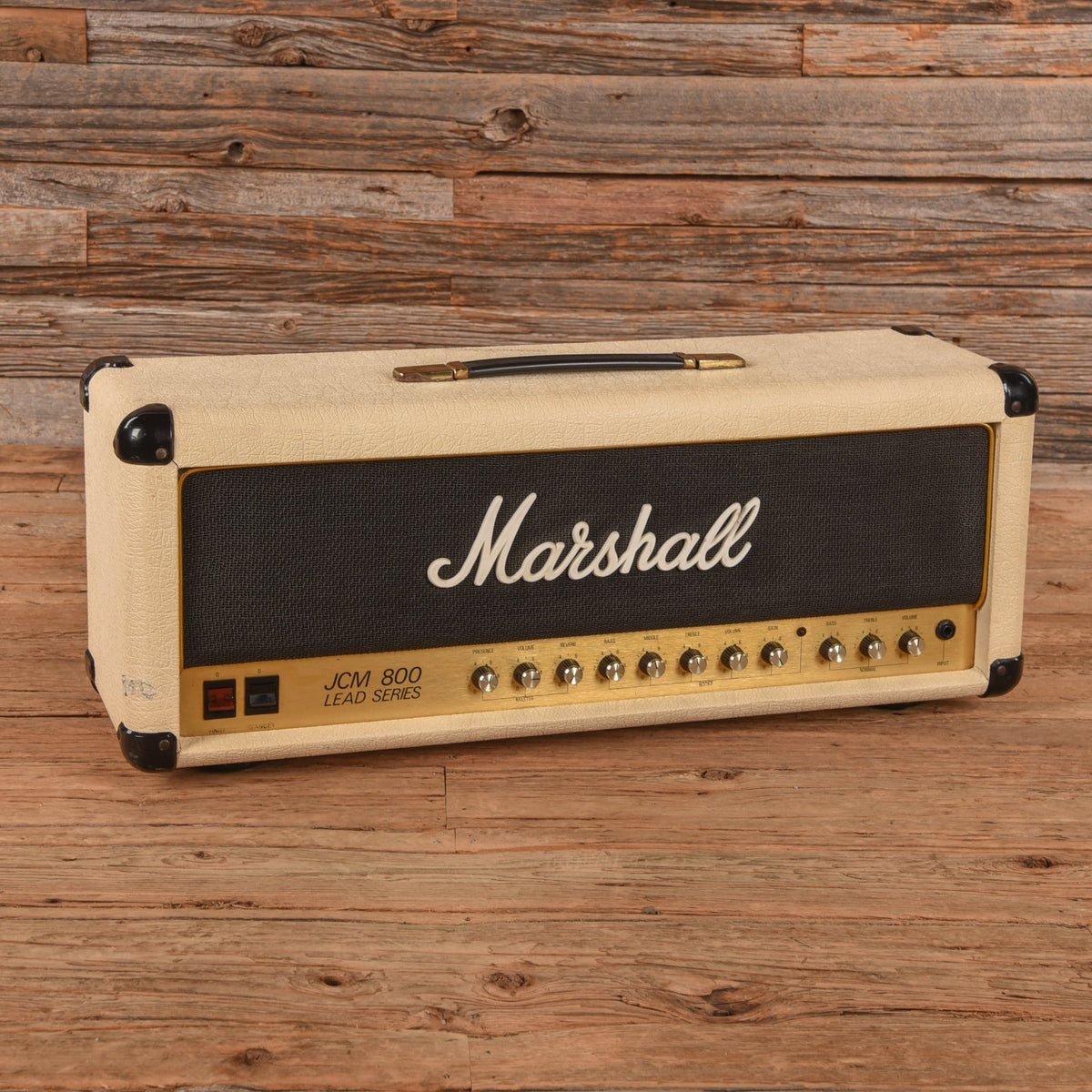 Marshall 1982 Anniversary Series White JCM-800 50 Watt Channel Switching - Dave Amato of REO Speedwagon