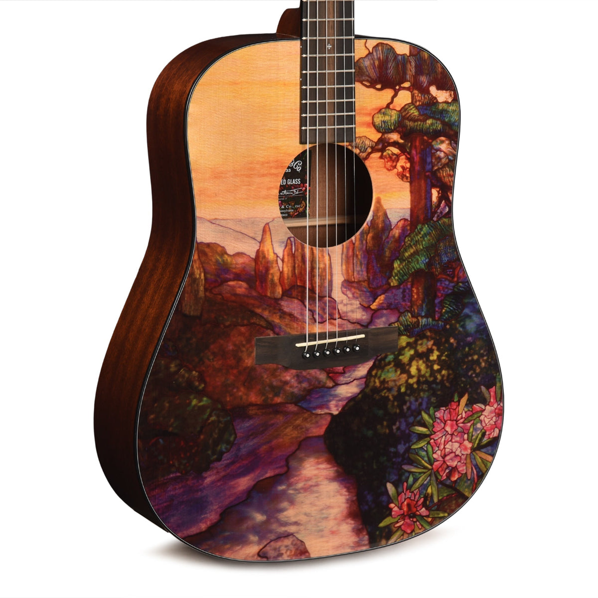 Martin Limited Edition D-11 Custom Stained Glass Ink Spruce/Sapele