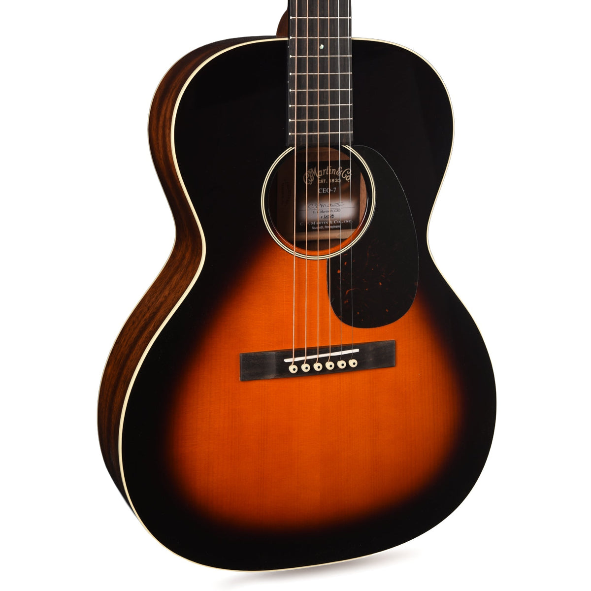 Martin CEO-7 Adirondack Spruce/Mahogany Autumn Sunset Burst