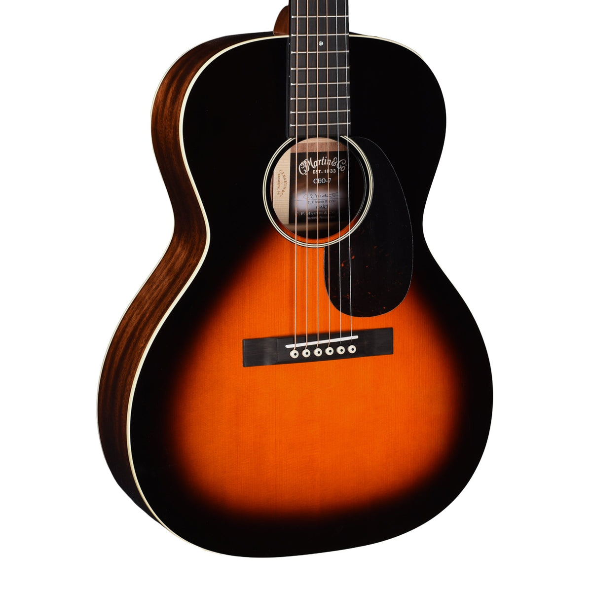 Martin CEO-7 Adirondack Spruce/Mahogany Autumn Sunset Burst