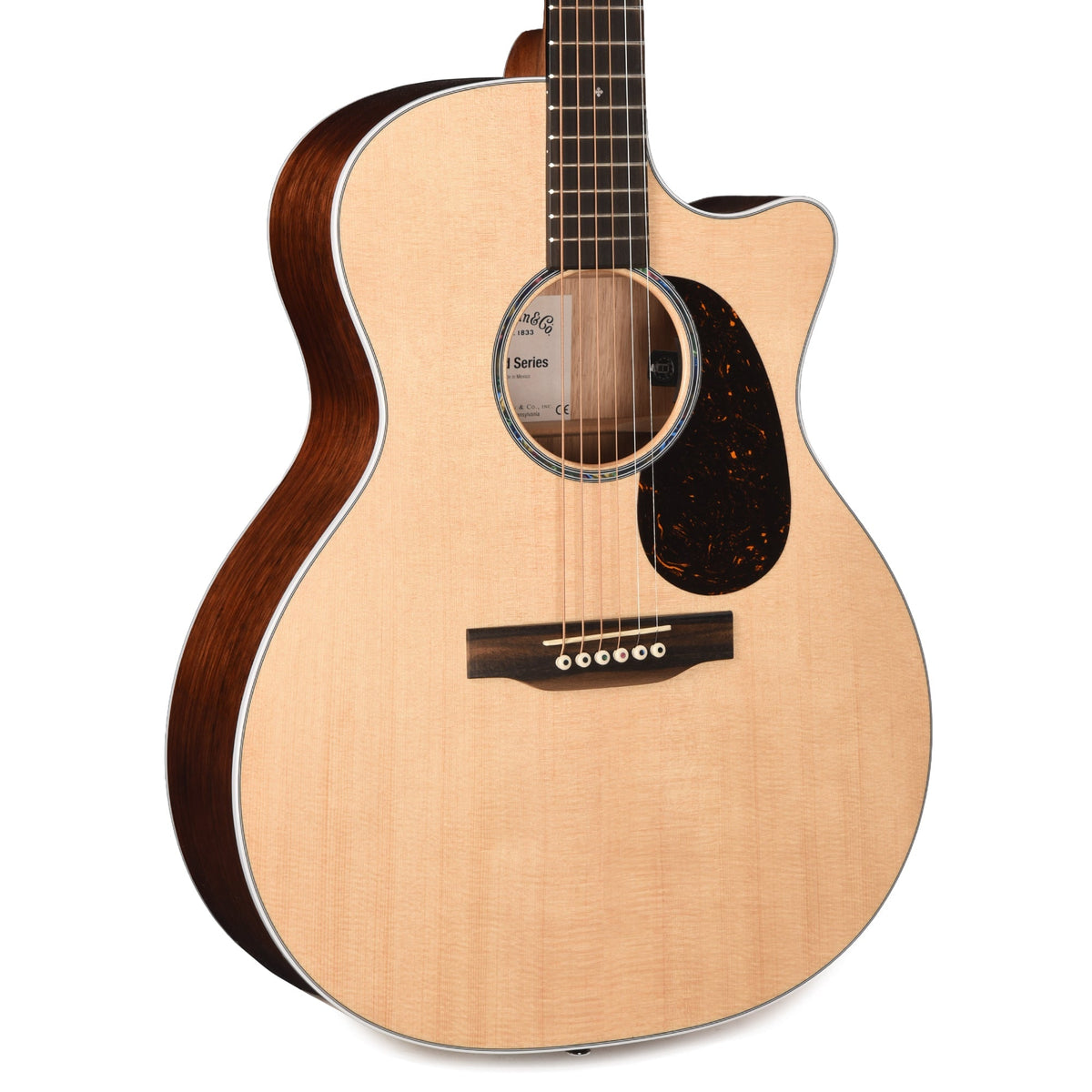 Martin Road Series GPC-13E Modern Spruce/Koa Fine Veneer Natural