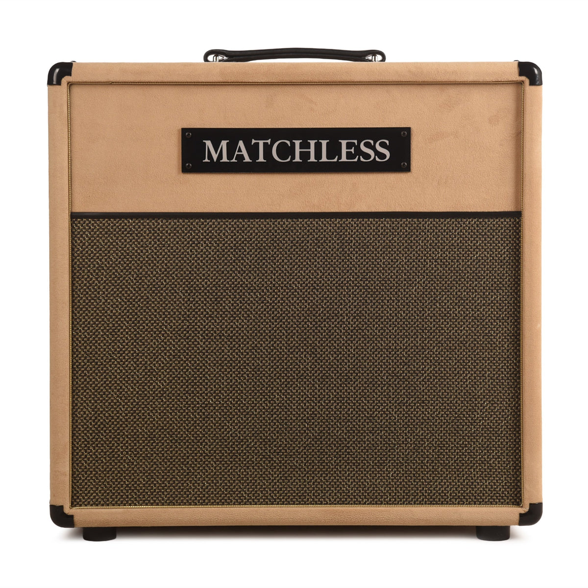 Matchless ESS112 30W 8ohm 1x12" Open Back Cabinet Light Camel Suede w/ Gold Cloth