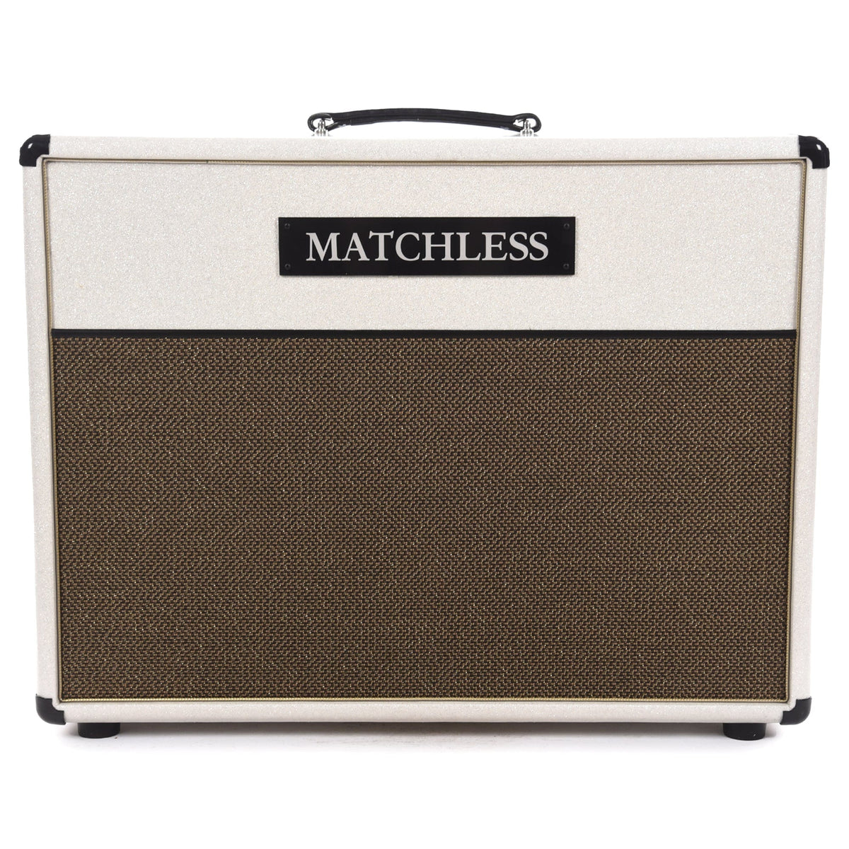 Matchless ESD212 60W 4ohm 2x12" Open Back Cabinet Sparkle Cream w/ Gold Grill