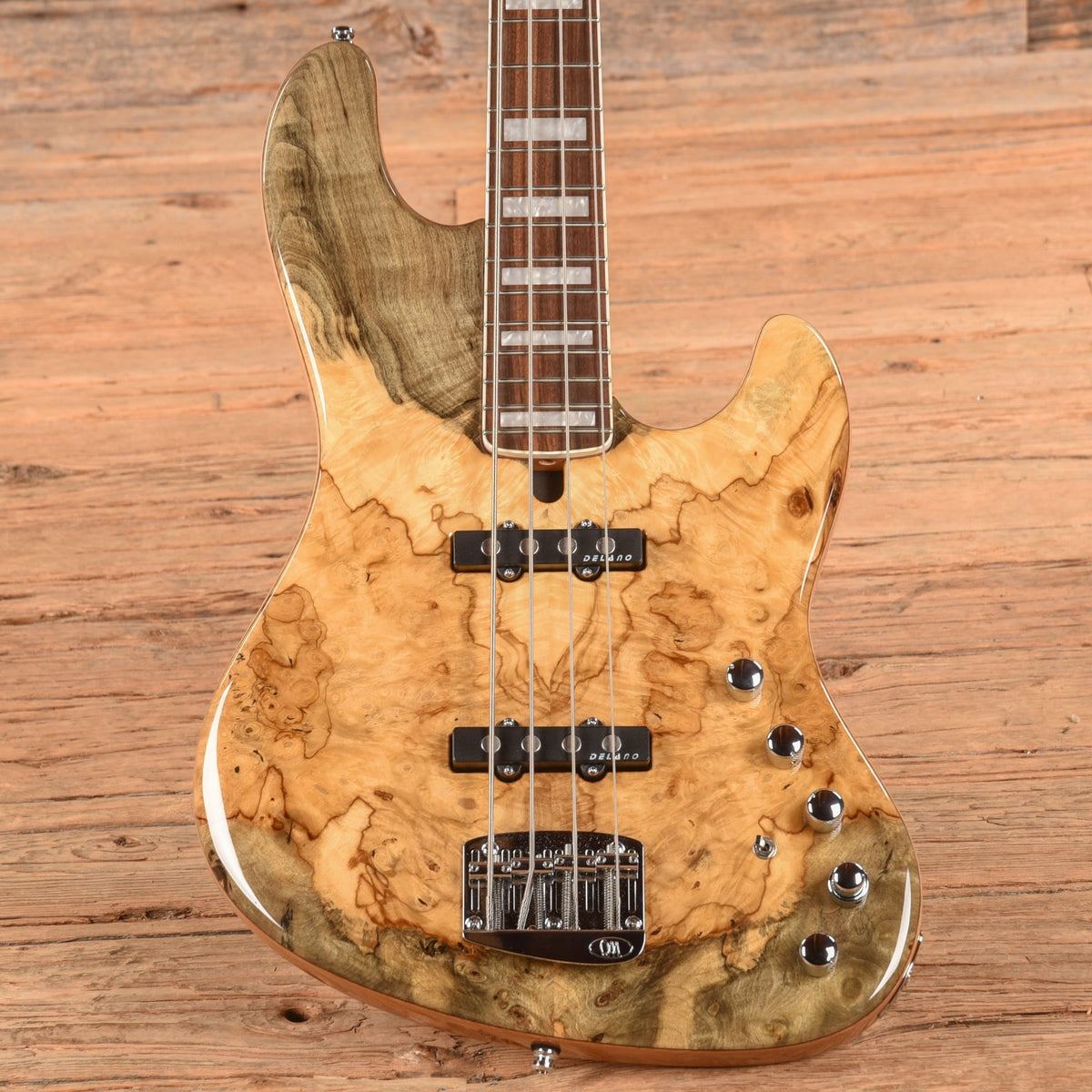 Mayones Jabba Custom BB 4-String Buckeye Burl Natural Gloss 2021