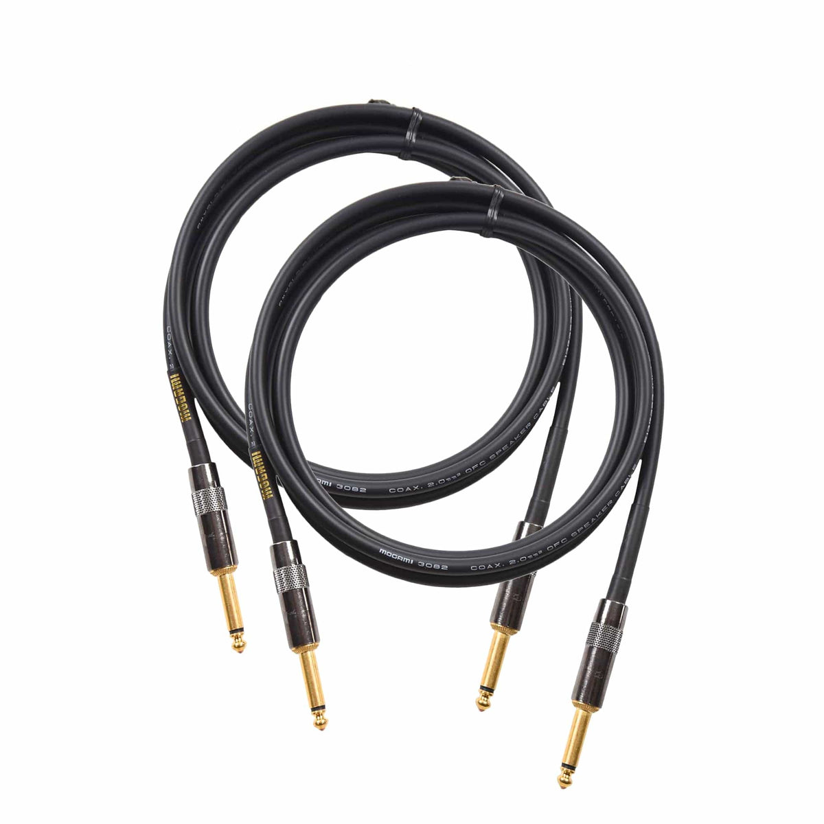 Mogami Gold 1/4" Speaker Cable 6' 2 Pack Bundle