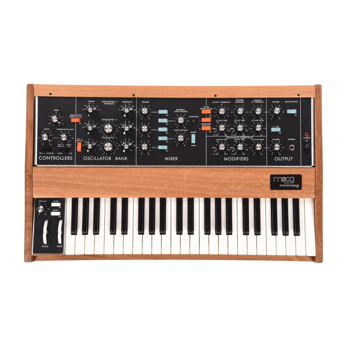 Moog Minimoog Model D Monophonic Analog Synthesizer Bob Moog Limited Edition White Oak