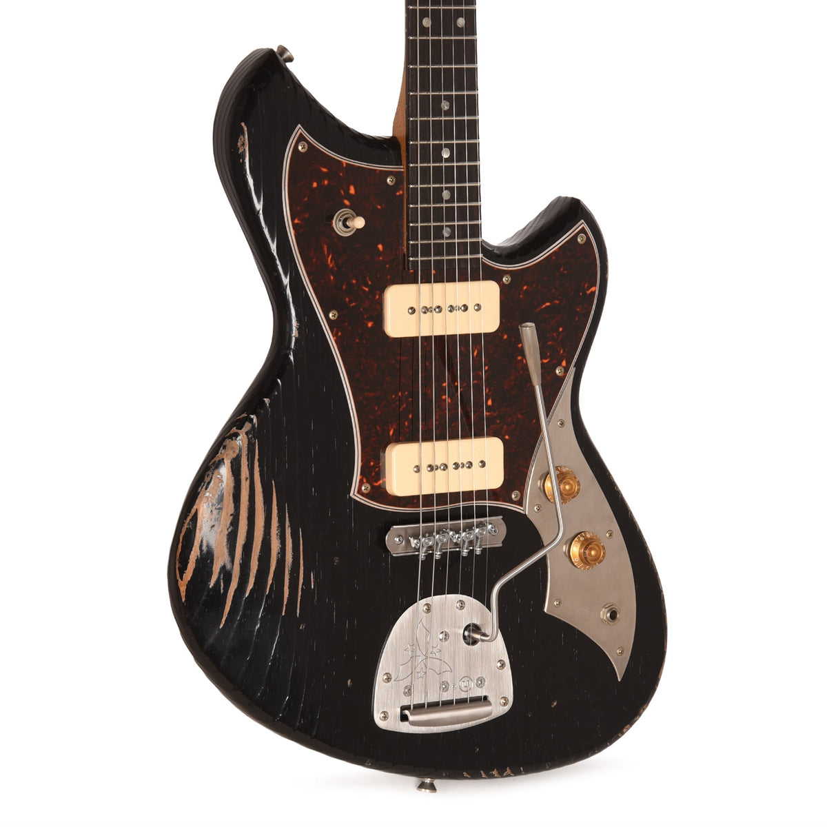 Novo Serus J Bull Black Medium Distress w/ Fralin P-90 Pickups