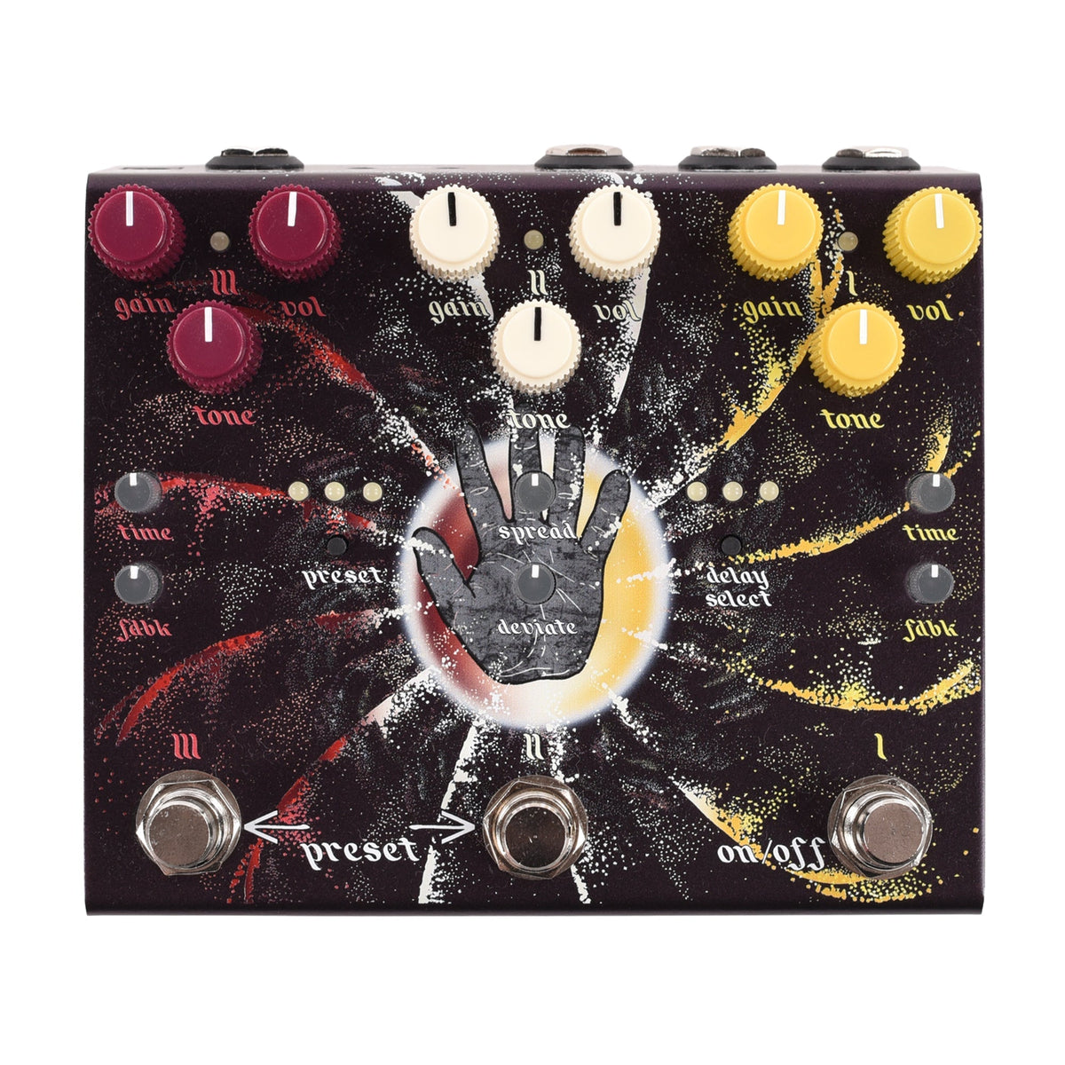 Old Blood Noise Endeavors Beam Splitter V2 Warm (Red) Advanced Trereo Distortion Pedal
