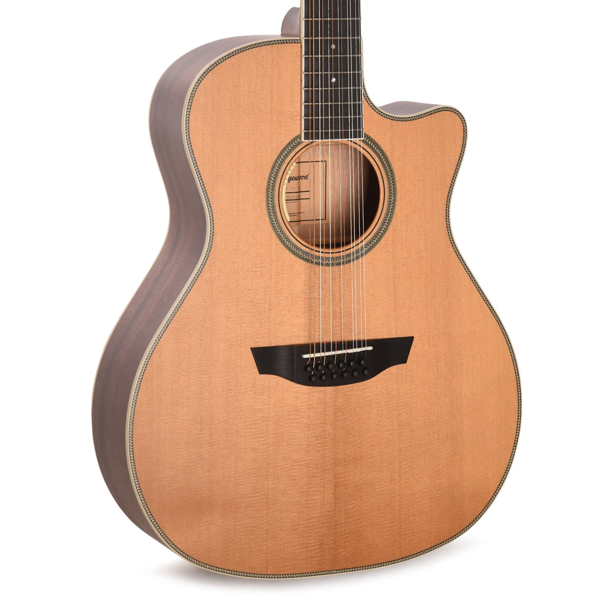 Orangewood Sage Live 12-String Grand Auditorium Cutaway Acoustic-Electric Guitar Natural Satin w/ LR Baggs Anthem