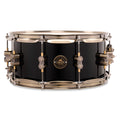 PDP Limited Edition 6.5x14 Piano Black Maple Snare Drum w/ Antique Bronze Hardware