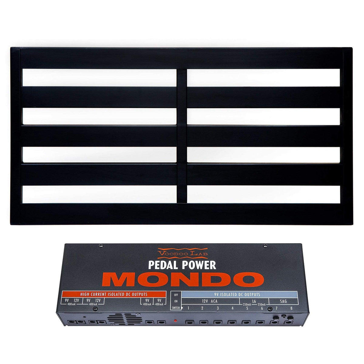 Pedaltrain Classic PRO Pedalboard 32x16 Wheeled Hard Case Bundle w/ Voodoo Lab MONDO Isolated Power Supply