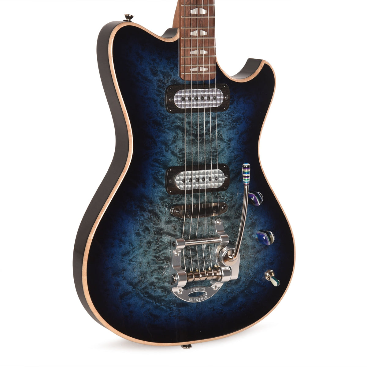 Powers Electric NAMM Exclusive A-Type Select Birdseye Maple Glacier Burst w/FF42 Pickups