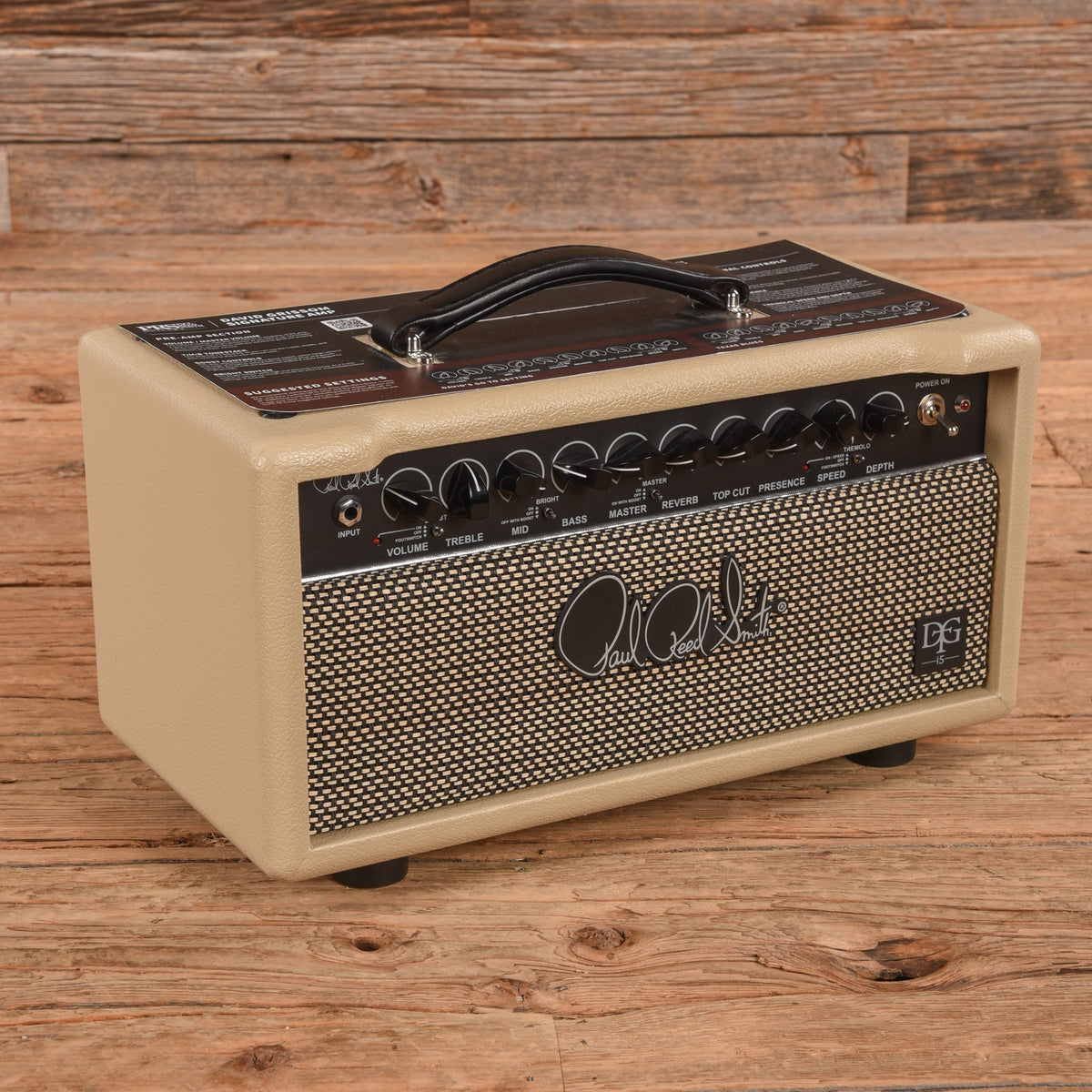 PRS DGT 15 David Grissom Signature 15-Watt Guitar Amp Head Blonde
