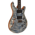 PRS Custom 24 Semi-Hollow Artist Flame Maple Top Awabi Birds Private Stock Faded Indigo w/Natural Back