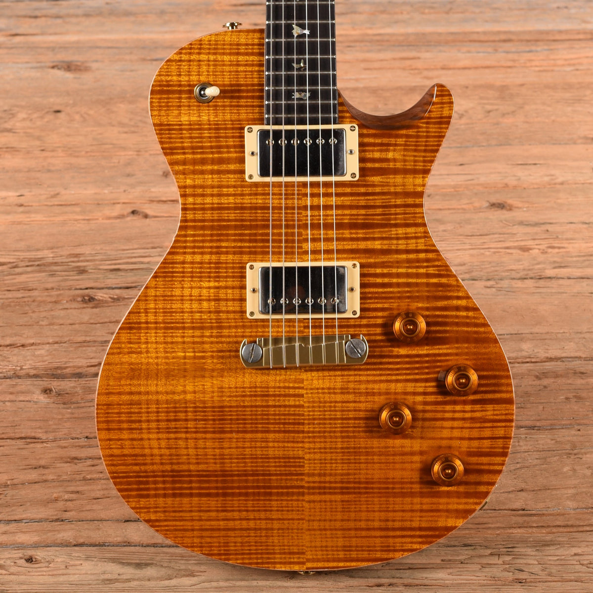 PRS Limited Edition Semi-Hollow Singlecut with Brazilian Rosewood Fretboard 10-Top Amber 2007