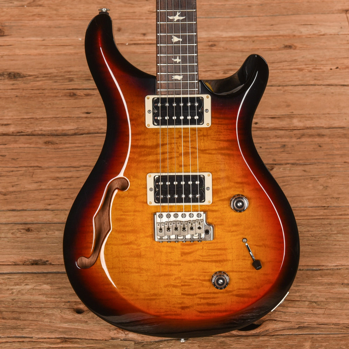 PRS S2 Custom 22 Semi-Hollow Tobacco Sunburst 2016