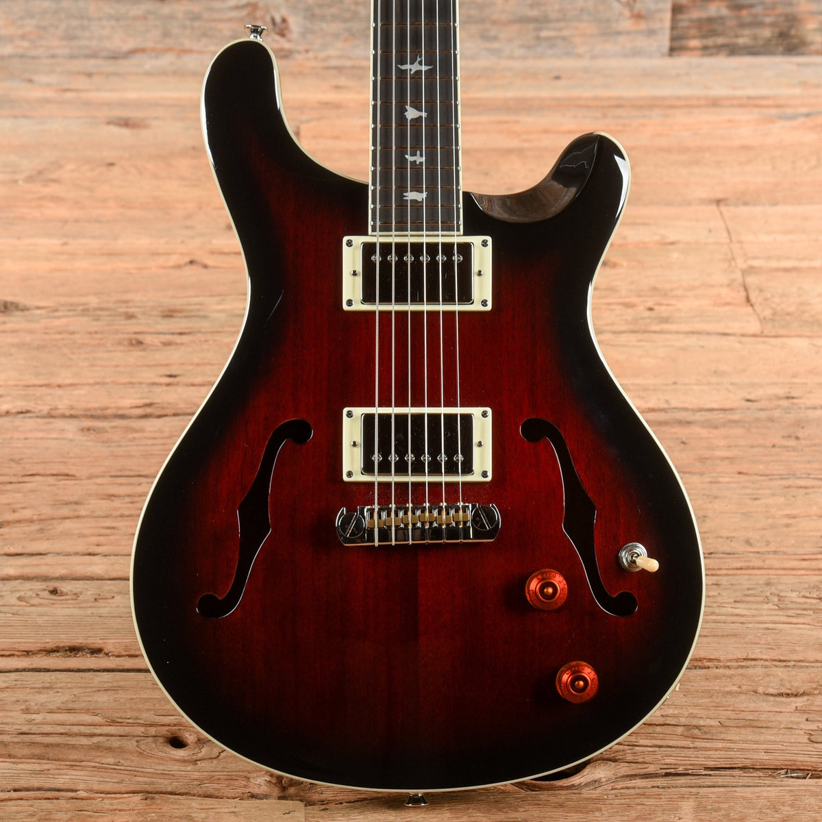 PRS SE Hollowbody Standard Fire Red Burst