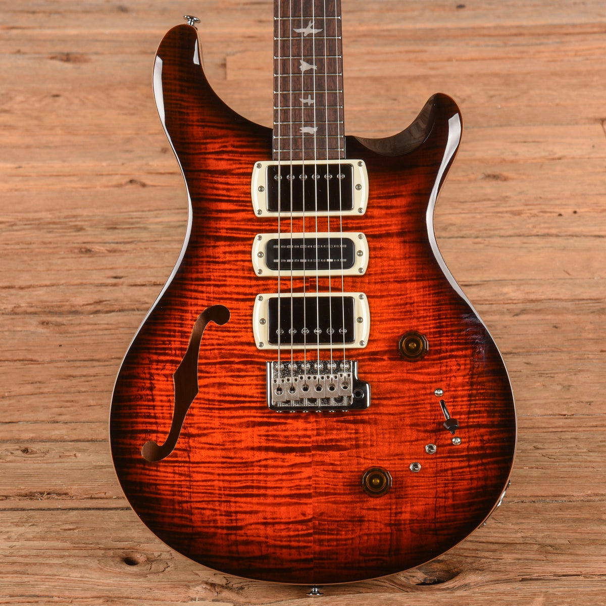 PRS SE Special Semi-Hollow Orange Tiger Smokeburst 2025