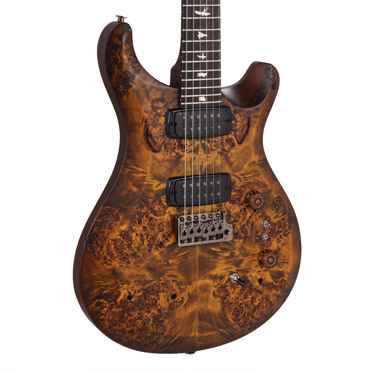 PRS Wood Library Select Limited S2 Custom 24-08 Poplar Burl Black Gold Burst