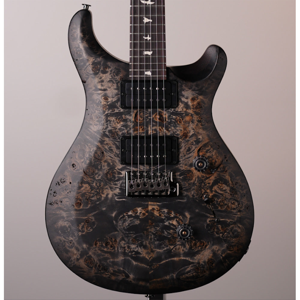 PRS Wood Library Select Limited S2 Custom 24 Poplar Burl Charcoal Burst