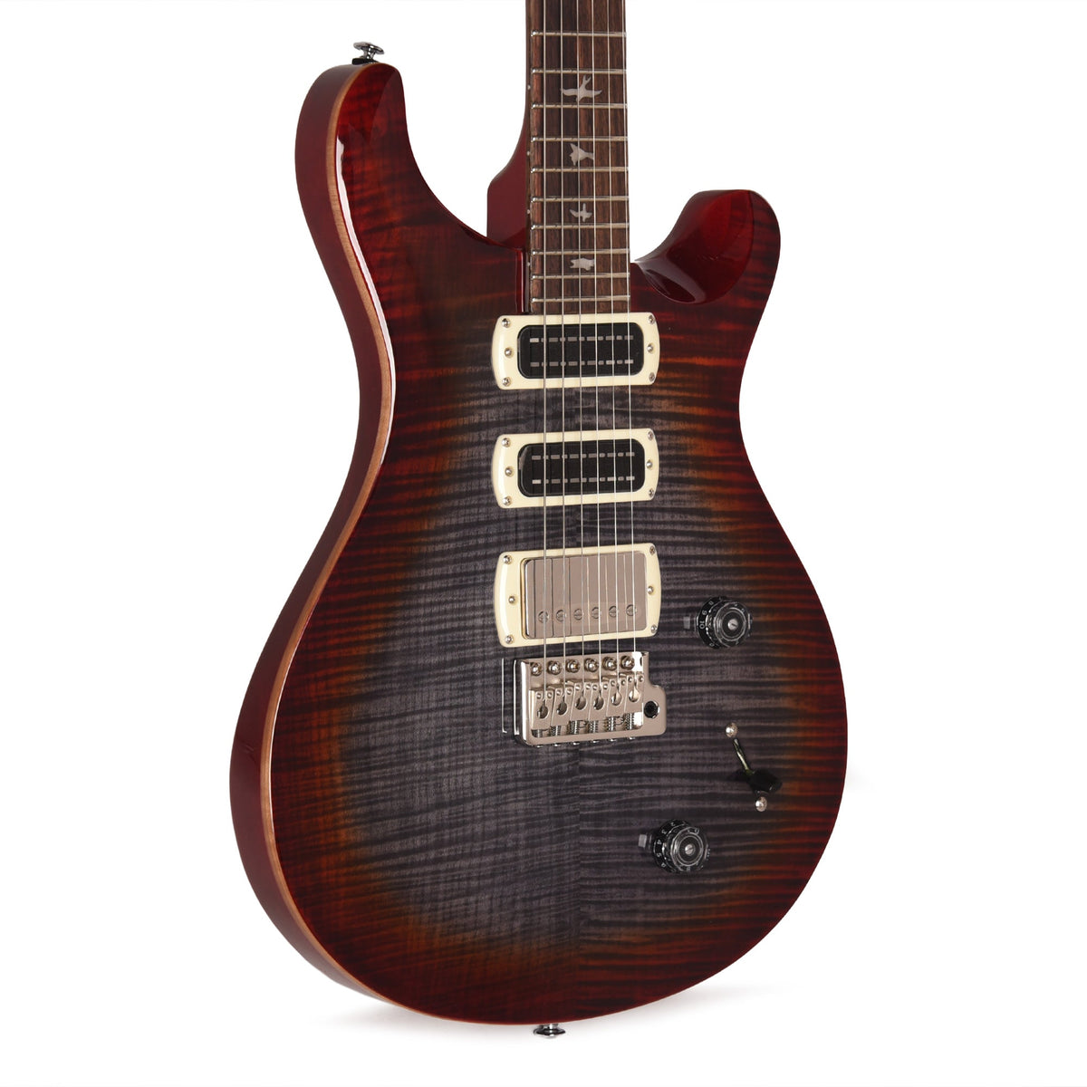 PRS SE Studio Charcoal Cherry Burst