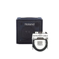 Roland KC-80 3-Channel Mixing Keyboard Amplifier 50W and (1) Cable Bundle