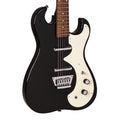 Silvertone 1449 BSF2 Offset Solid Body Electric Guitar Black Silver Flake