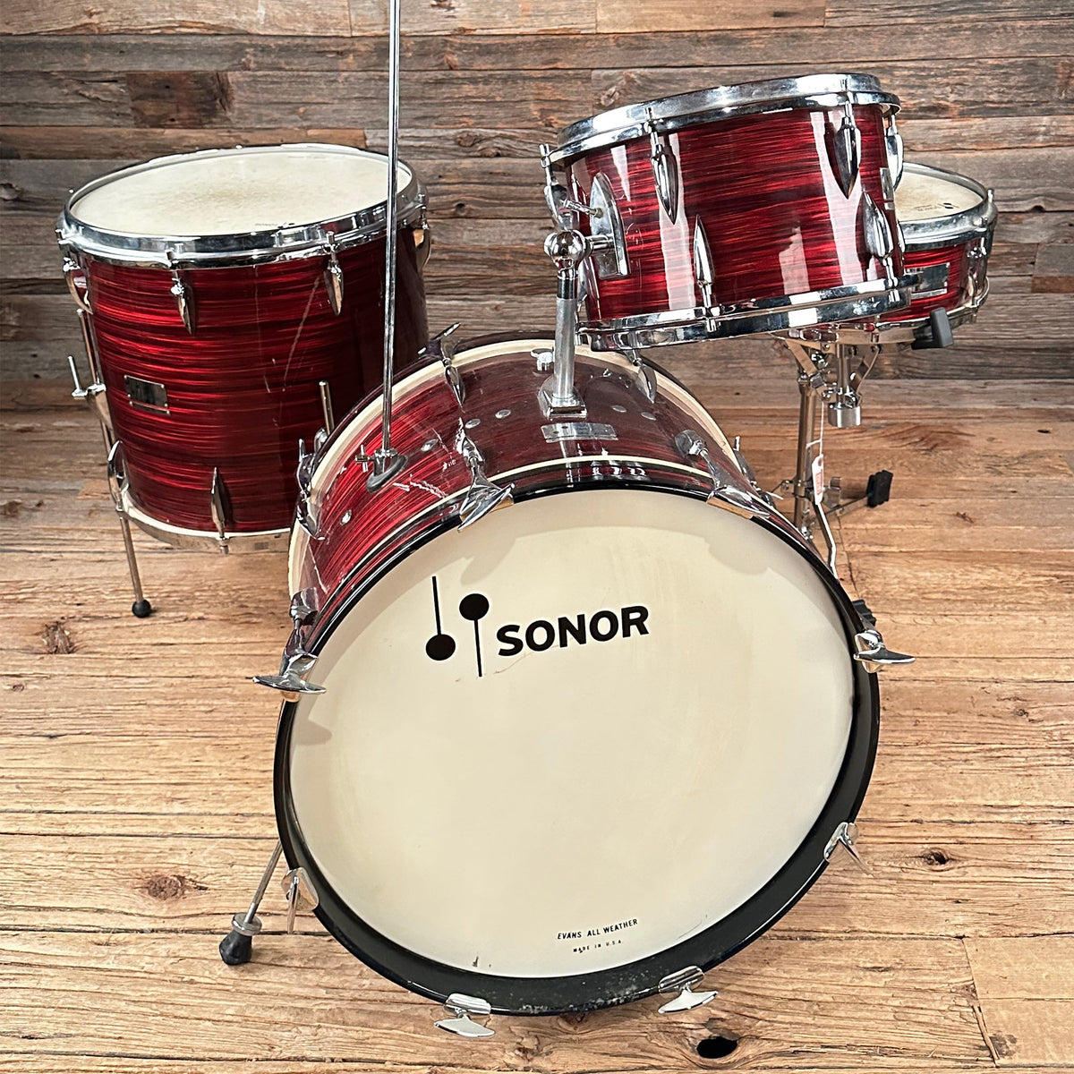 Sonor Teardrop 13/14/16/20 4pc. VINTAGE Ruby