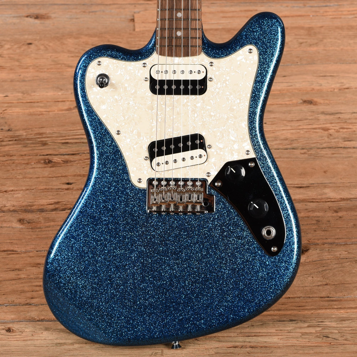 Squier Paranormal Super-Sonic Blue Sparkle 2023