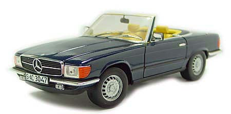 1:18 Sun Star Mercedes Benz 350 SL '77 Convertible (red)