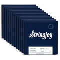 Stringjoy 4-String Electric Bass Medium Gauge Long Scale 50-105 12 Pack Bundle