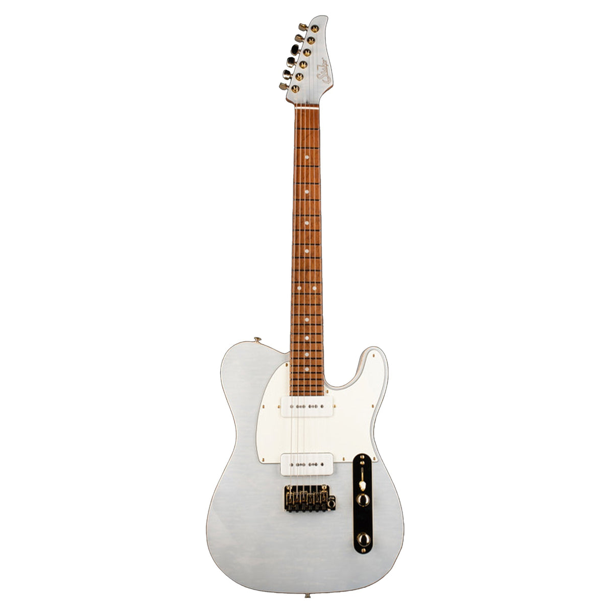 Suhr Benjamin Madden Signature Modern T w/ Quilt Maple Top Trans White