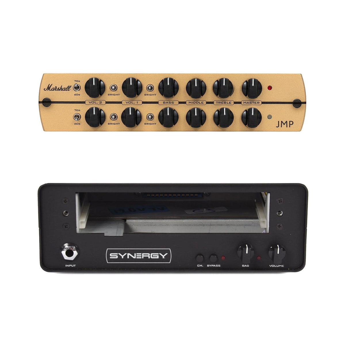 Synergy SYN-1 Table Top Preamp w/Slot for One Module, (1) 12AX7, Effects Loop, Record Out, Sag and Marshall JMP Tube Preamp Module Bundle