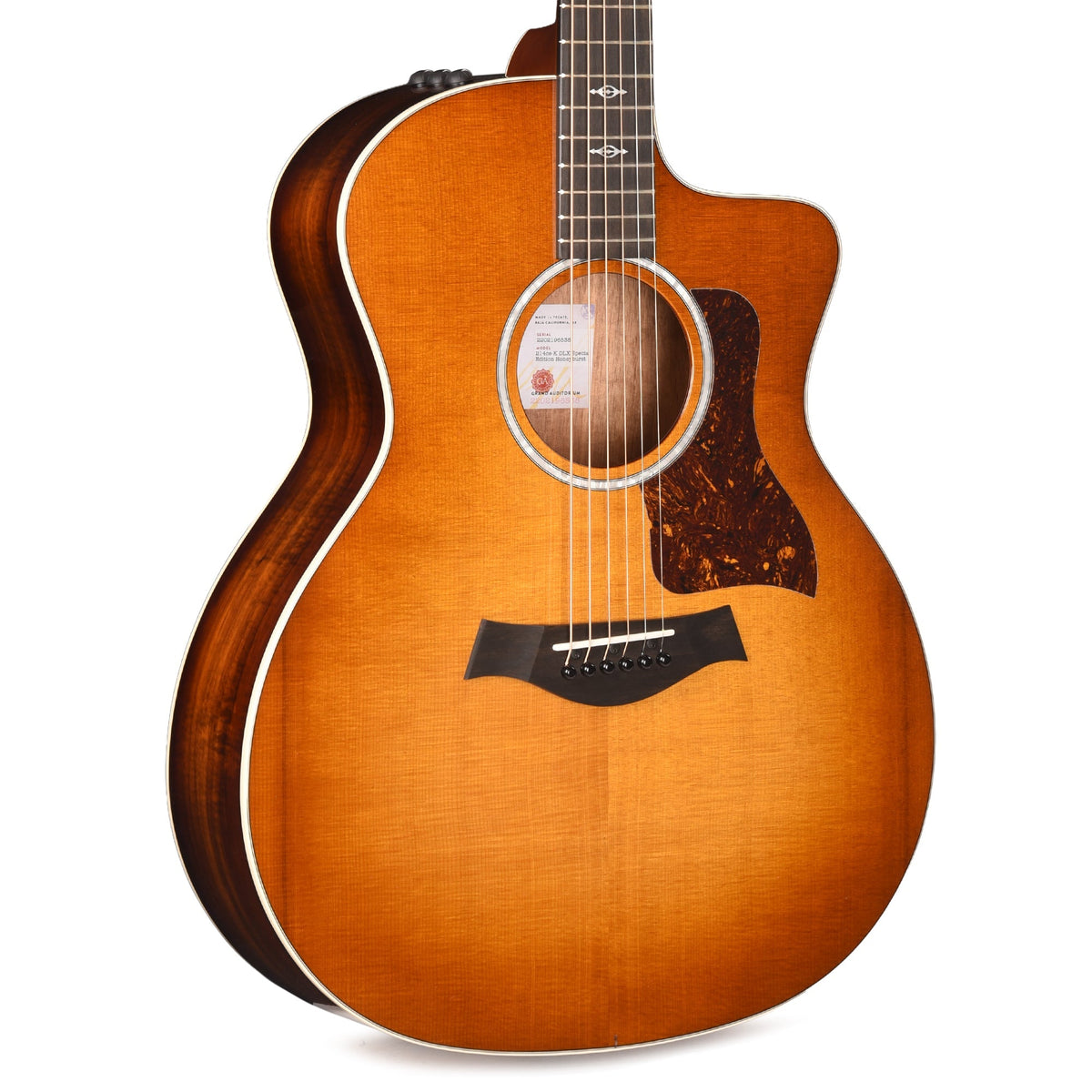 Taylor Special Edition 214ce-K DLX Grand Auditorium Torrefied Sitka Spruce/Hawaiian Koa Honeyburst ES2