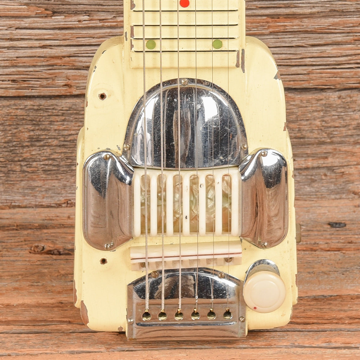 Teisco Lap Steel White