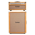 Two Rock Silver Sterling Signature 100W Head and 2x12 Vertical XL Cabinet SSS Width Gold Suede w/ Cane Grill Cloth Bundle