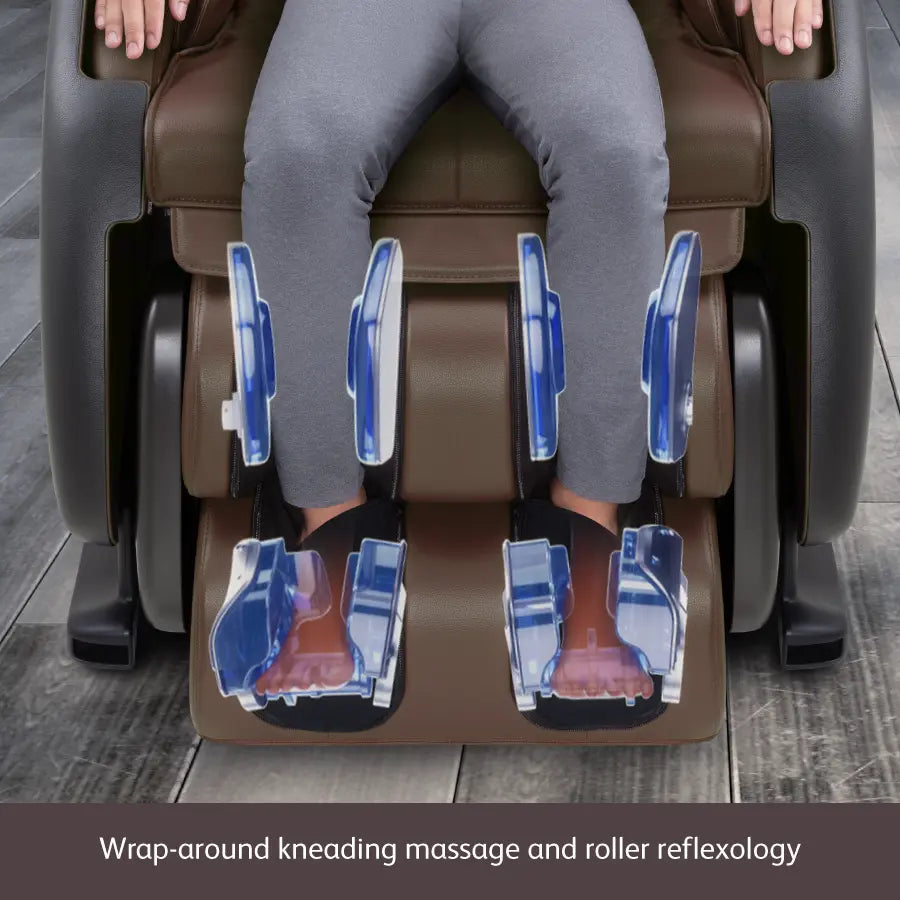 uDeluxe Max Shiatsu Full Body Massage Chair with V-Hand Technology