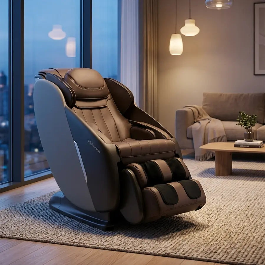 uDeluxe Max Shiatsu Full Body Massage Chair with V-Hand Technology