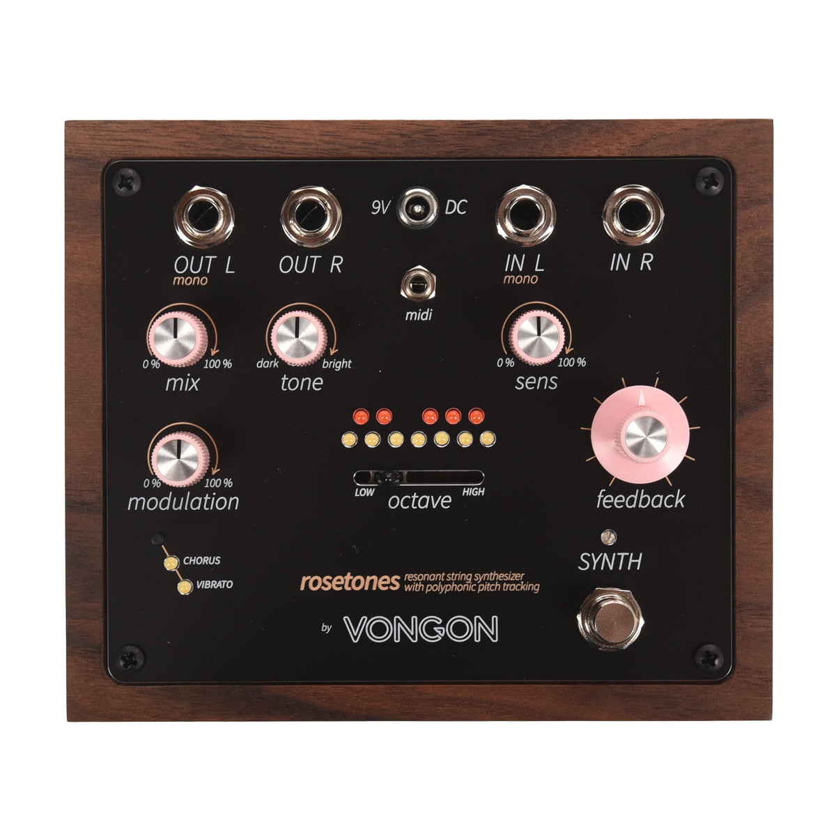 Vongon Rosetones Resonant String Synthesizer Effects Pedal