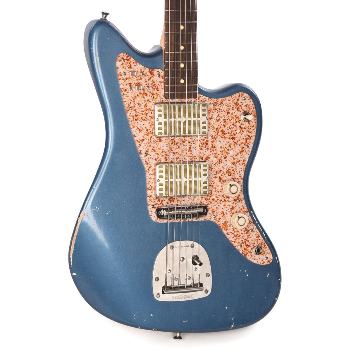 Waterslide Offset Aged Lake Placid Blue Nitro w/ Mojo Dual Foil Pickups