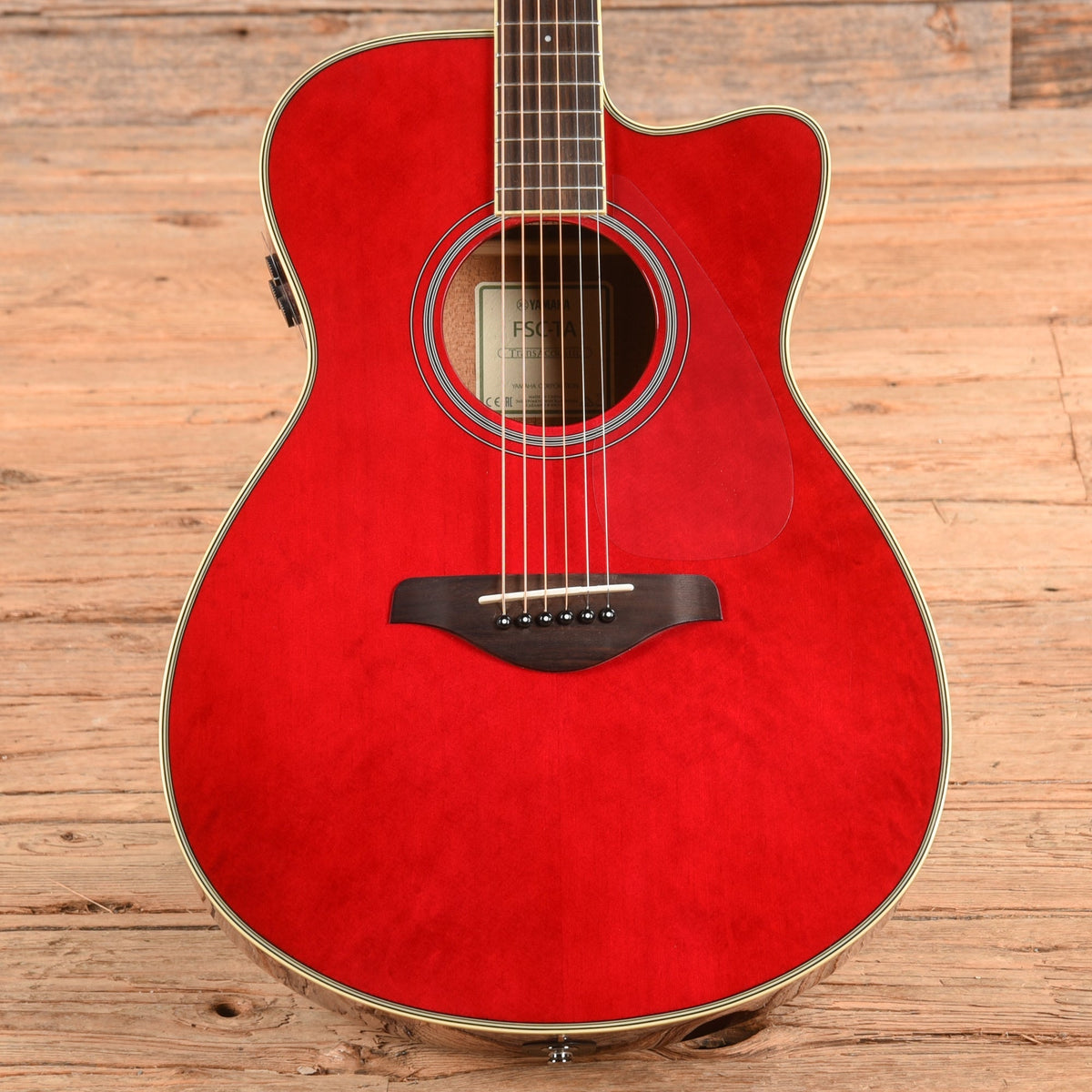 Yamaha FSC-TA TransAcoustic Concert Ruby Red 2017