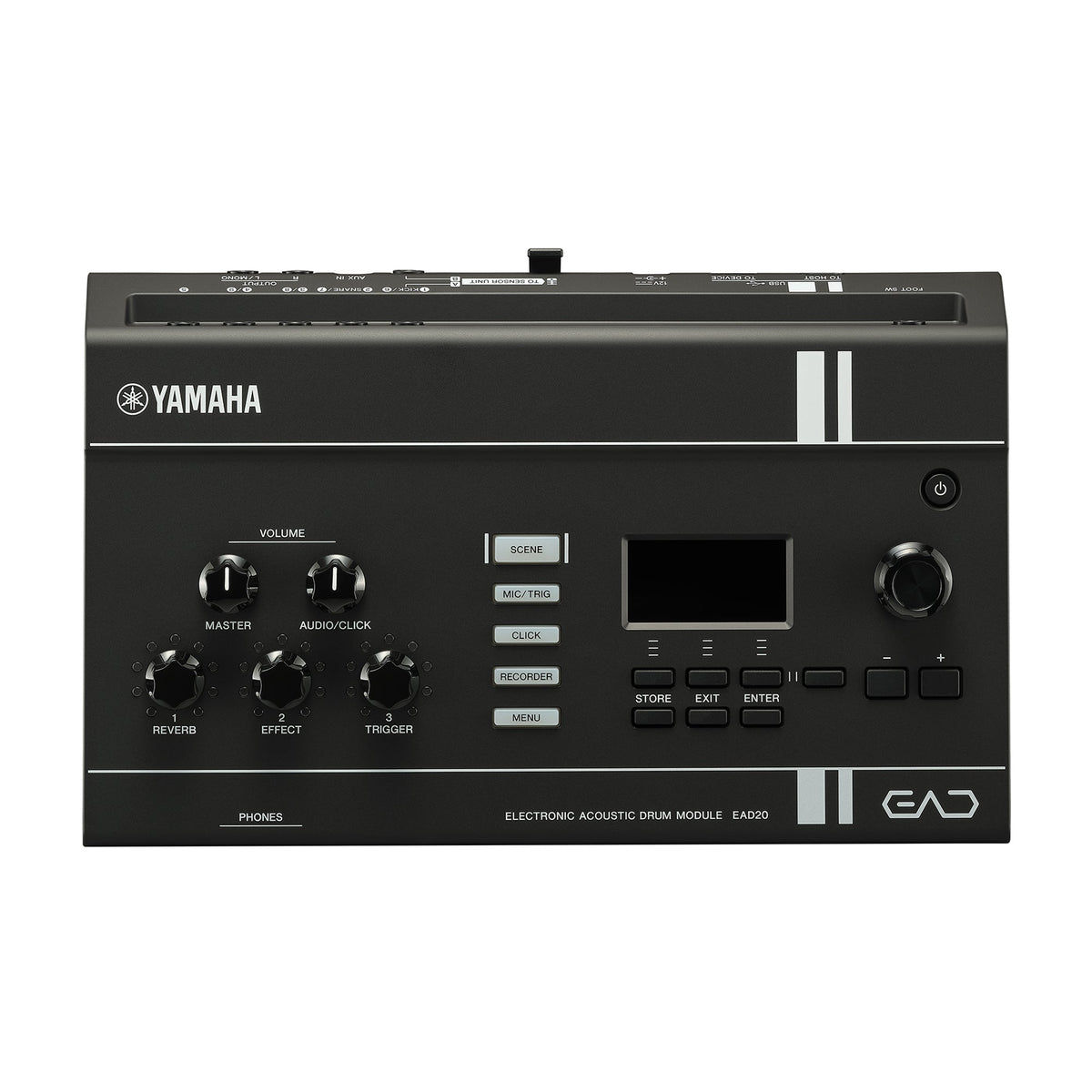 Yamaha EAD20 Electronic Acoustic Drum Module Featuring Advanced Sound Engine w/ Stereo Condenser Microphone and Trigger Pickup