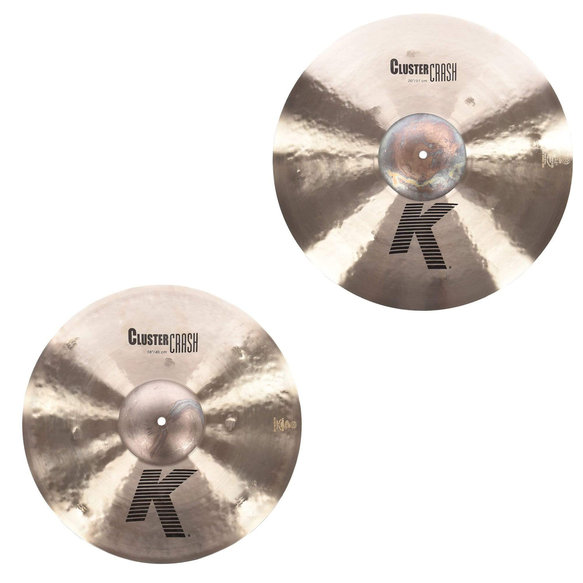 Zildjian 18/20" K Cluster Crash Cymbal Set (2-Pack Bundle)